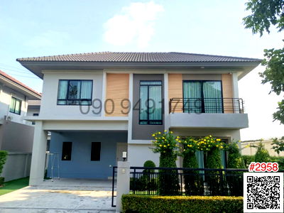 เช่าบ้านเดี่ยว สวนสยาม : เช่า บ้านเดี่ยว ไลฟ์ บางกอก บลูเลอวาร์ด รามอินทรา 65 แปลงหน้าสวน พร้อมอยู่