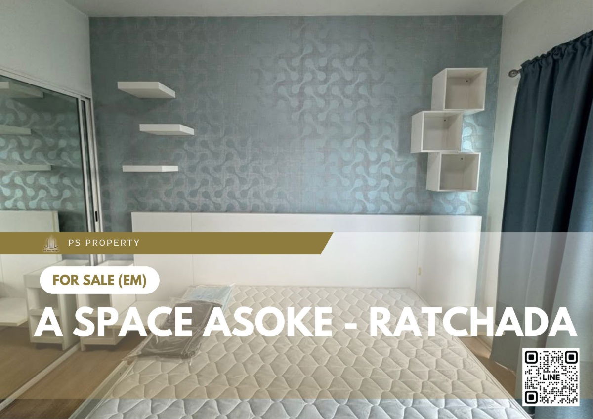picture Urgent Sale ✨ A Space Asoke - Ratchada ✨ City view, North-facing balcony, fully furnished and equipped with appliances. - 1/11