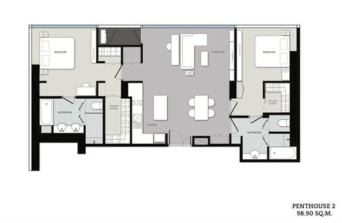 2-BR Condo at Cloud Residences – Skv23 near MRT Sukhumvit (ID 2106676)