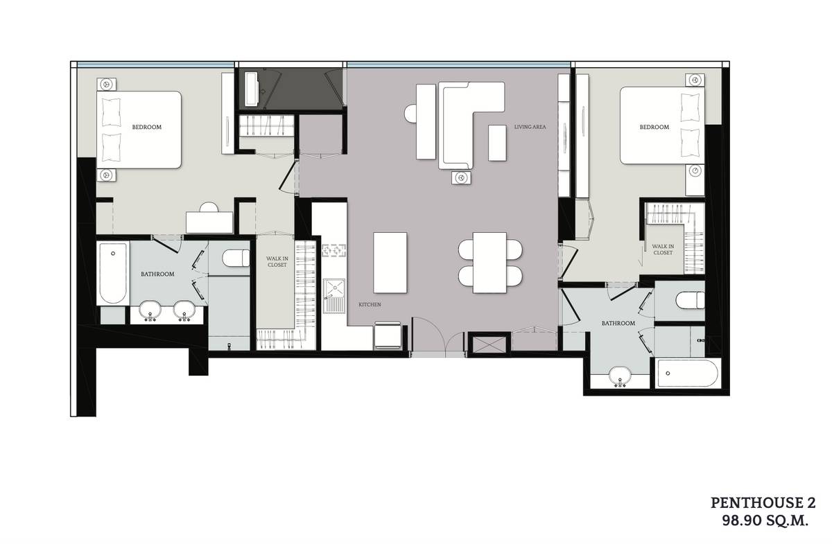 picture 2-BR Condo at Cloud Residences – Skv23 near MRT Sukhumvit (ID 2106676) - 1/7