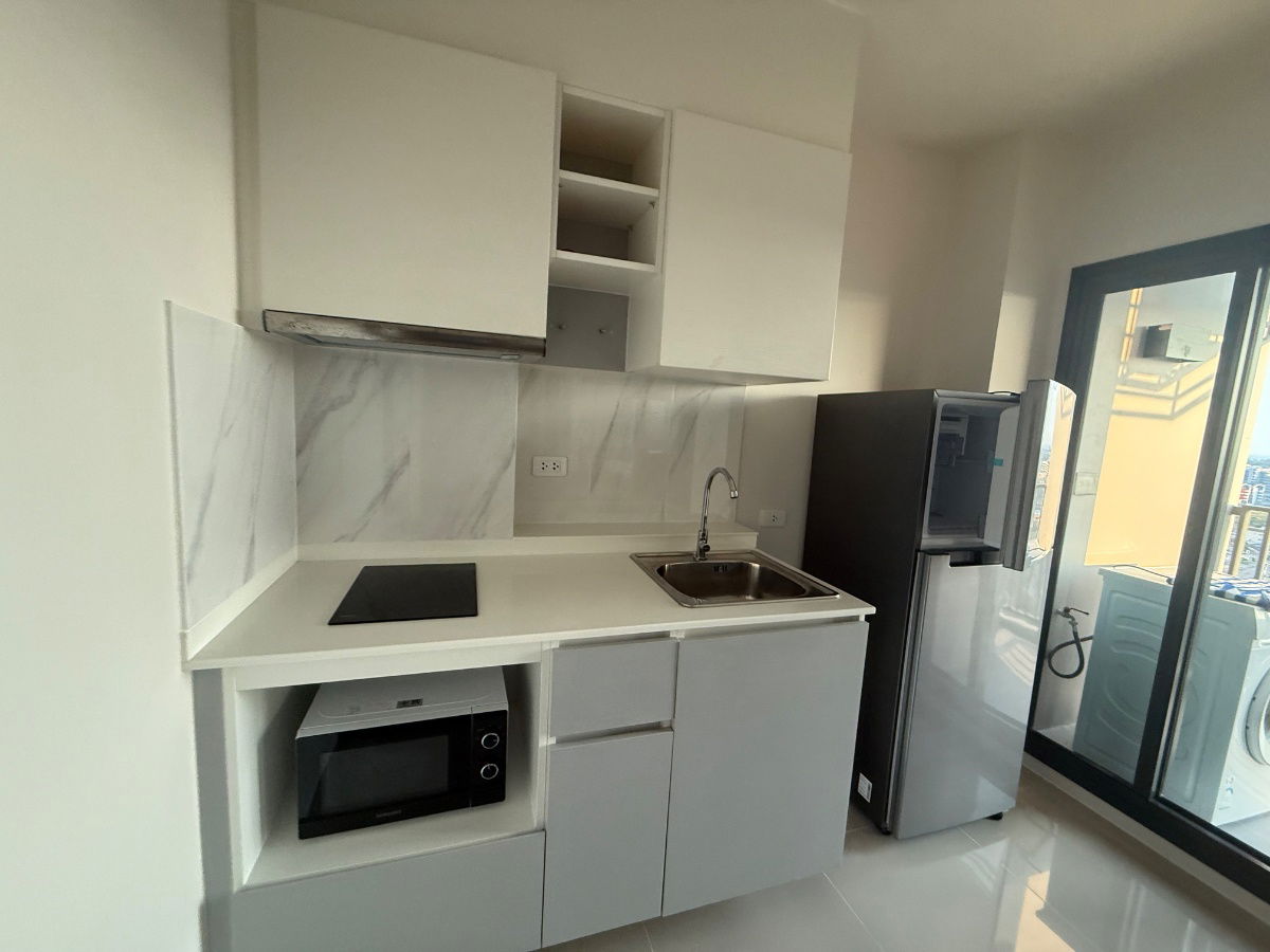 รูป 🏤คอนโด Escent Rayong 2 ห้องใหม่ ห้องหน้ากว้าง1 ห้องนอนชั้น 15 ครัวปิดแยกส่วน 32 ตรม. - รูปที่ 14/33