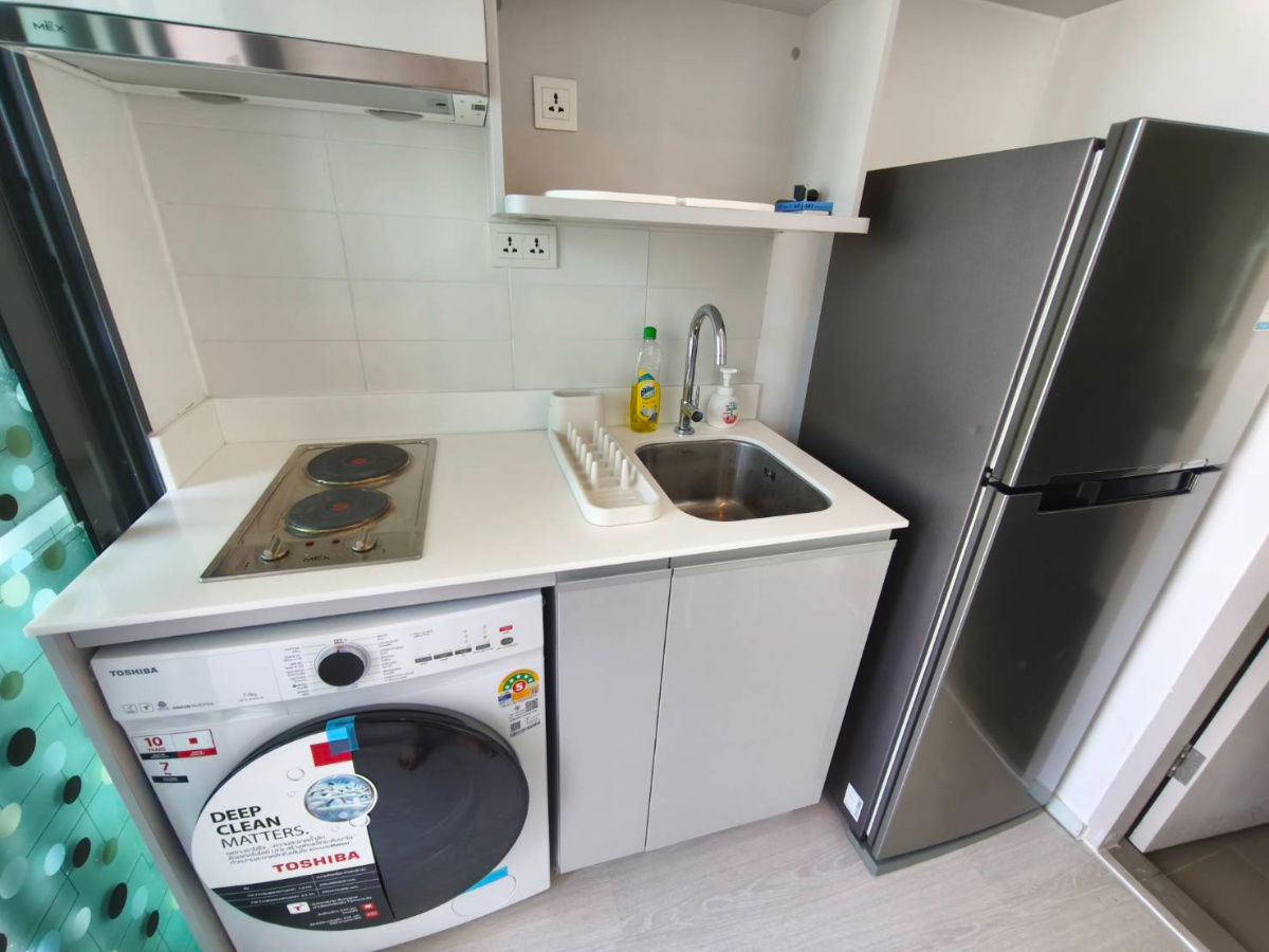 รูป ให้เช่า Ideo mobi sathorn ห้องสตูดิโอ เฟอร์นิเจอร์ครบพร้อมเข้าอยู่ ติด BTS กรุงธนบุรี 0 เมตร สนใจแอดไลน์ @best_condo - รูปที่ 7/9