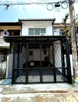 เช่าทาวน์โฮม ถนนพุทธมณฑล สาย 3 : T 1467 ให้เช่า ทาวน์เฮ้าส์ 2 ชั้น รีโนเวทใหม่ ม.พระปิ่น2 ซ.บรมราชชนนี70 บ้านสวย พร้อมอยู่ ราคา 8,000 บาท