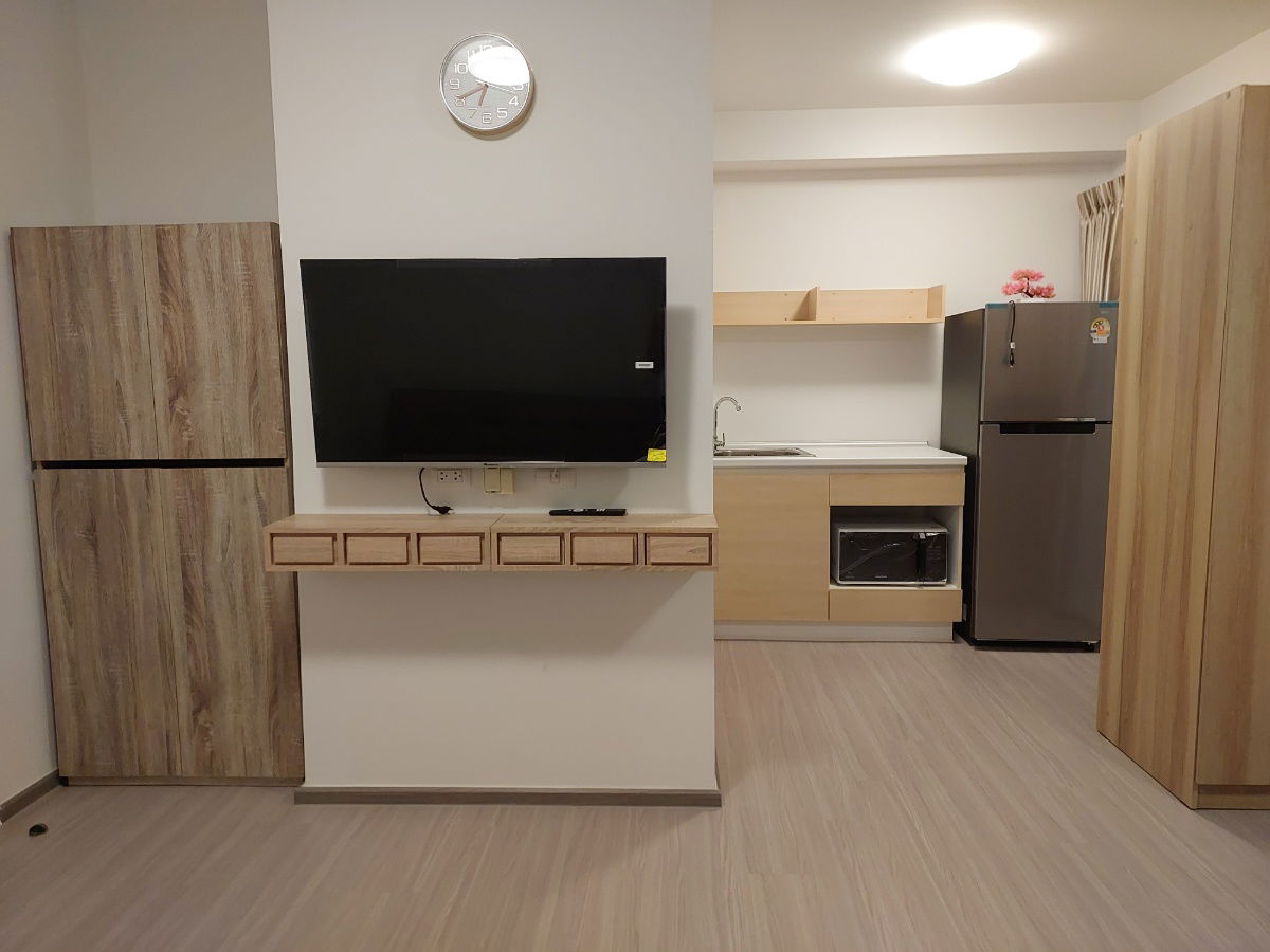 รูป ให้เช่าเดอะ พอยต์ คอนโด รังสิต คลอง 6 ตึก B ชั้น 6 ขนาด 26 ตร.ม. เฟอร์ครบ ใกล้บิ๊กซี (TR1211) - รูปที่ 3/9