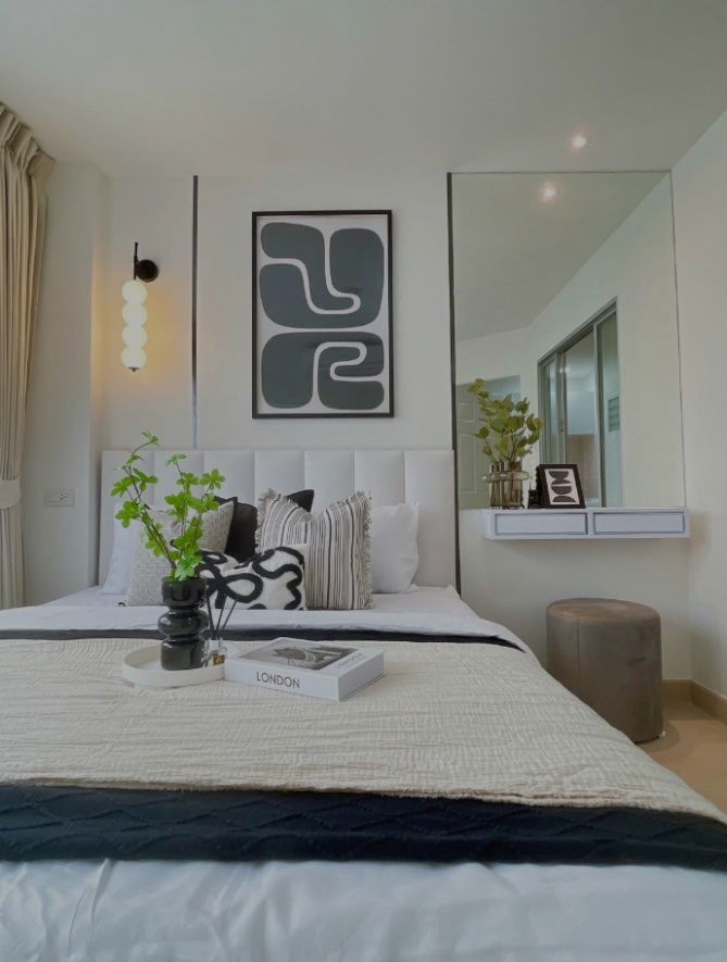 รูป ขาย ลุมพินี บดินทรเดชา รามคำแหง อาคารB3 ชั้น4 ทิศตะวันออก แต่งใหม่ทั้งห้อง ฟรีเครื่องใช้ไฟฟ้า แถมพร็อพ 1.59ล้านบาท - รูปที่ 4/10