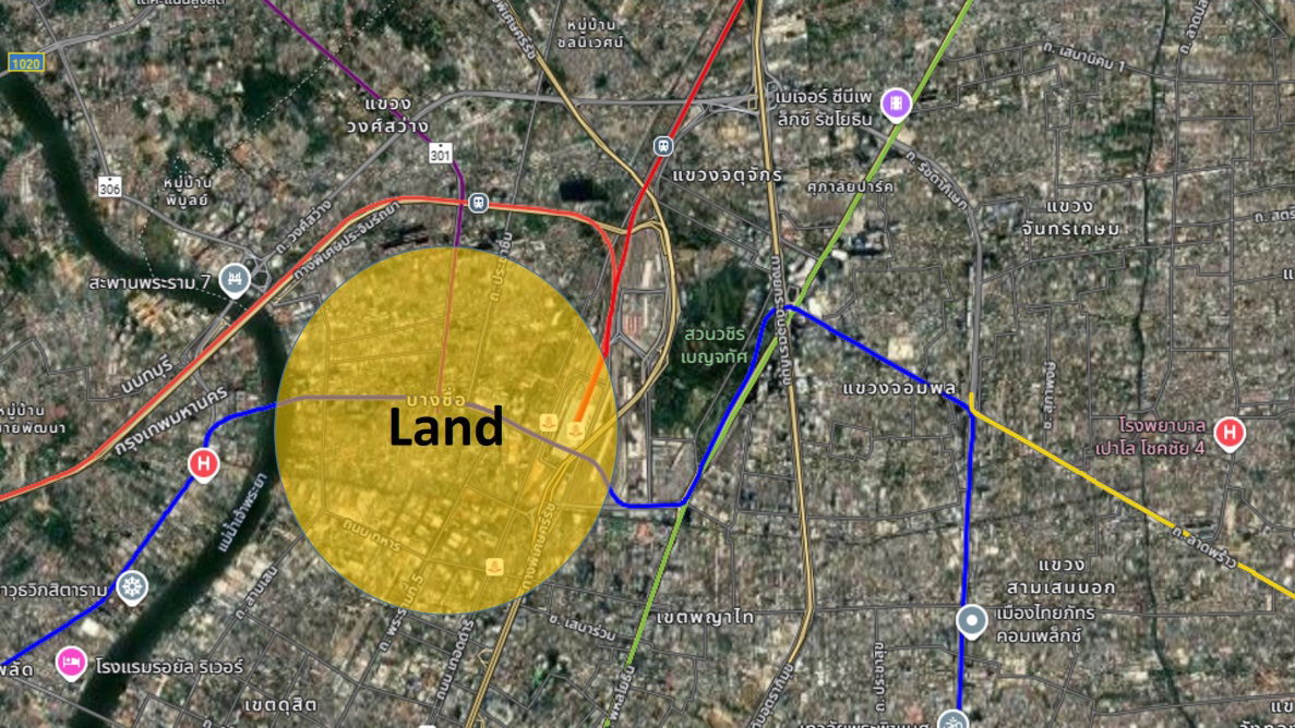 รูป ขายที่ดินเปล่า ประชาราษฎร์ สาย 2 ใกล้ MRT เตาปูน 500 เมตร - รูปที่ 4/4