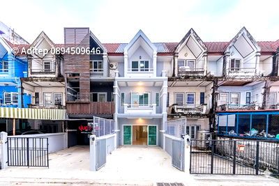 ทาวน์โฮม สมุทรปราการ : ขายทาวน์โฮม หนามแดง–บางพลี 14 รีโนเวทใหม่ทั้งหลัง สวยเหมือนบ้านใหม่ ใกล้ MRT ศรีด่าน ขนาด 3 ชั้น 23 ตรว. 3 ห้องนอน 3 ห้องน้ำ เหมาะอยู่เอง+ทำโฮมออฟฟิศ