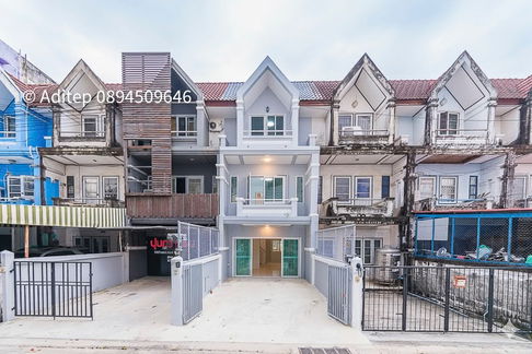 Townhome for sale in Nam Daeng-Bang Phli 14, completely renovated, beautiful like a new home, near MRT Sri Dan, 3 Fl, 23 sq m, 3 bedrooms, 3 bathrooms