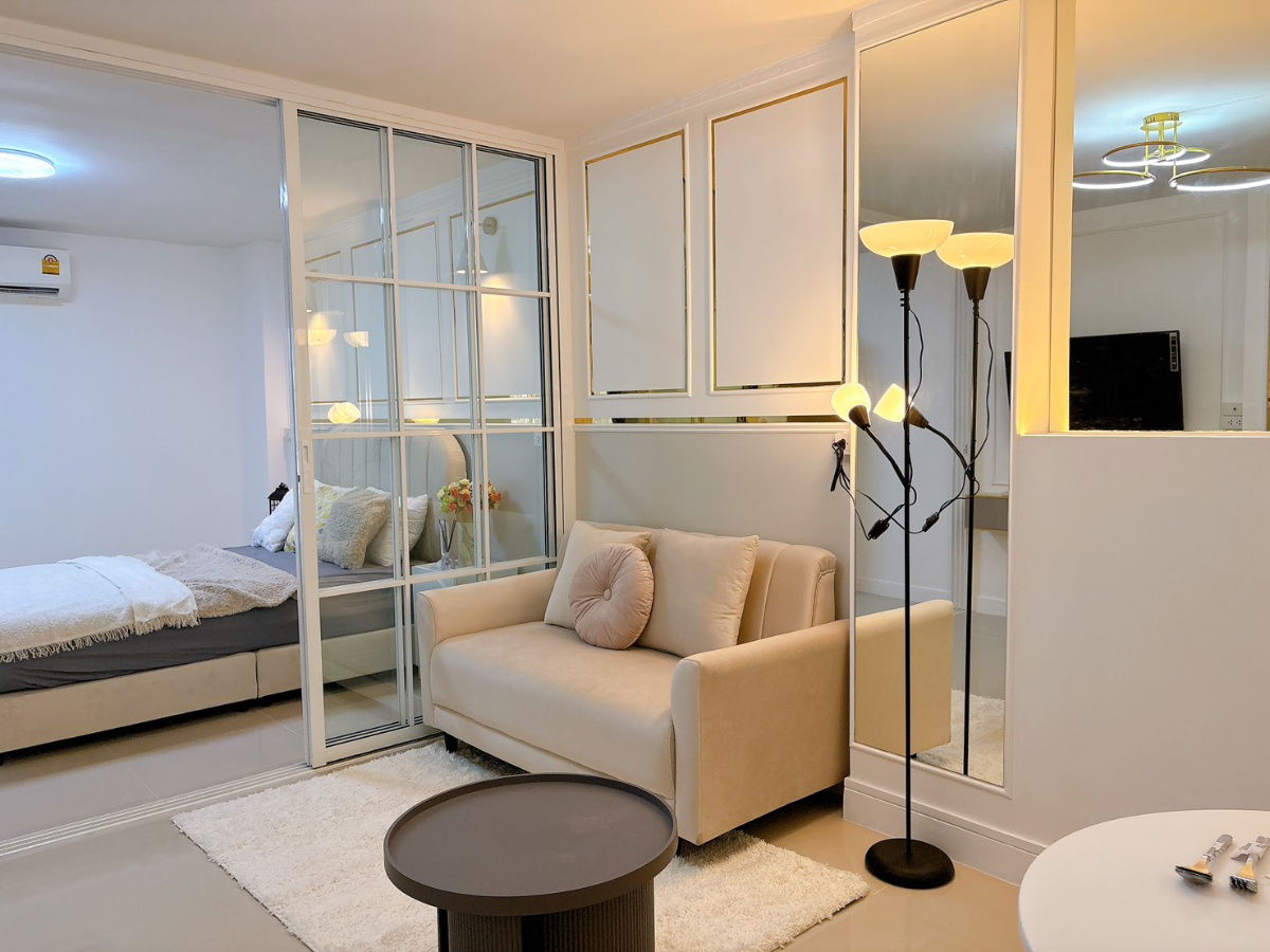 รูป P-1217 🐶😸คอนโดเลี้ยงสัตว์ได้ รัชดา 36 ห้องใหญ่ กู้เต็ม 100% ✅เพียง 1.09 ล้านบาท✅ห้องสวยพร้อมเข้าอยู่ *0659174222*🐶😸 - รูปที่ 5/12