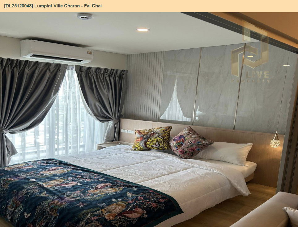 picture DL25120048 Condo for rent, Lumpini Ville Charan - Fai Chai near MRT จรัญ 13, ready to move in, call urgently 0638692663 LineID @162cjixi - 2/8