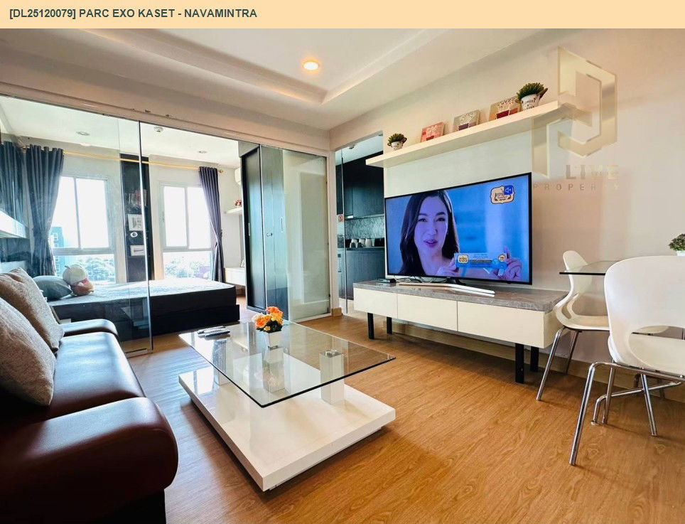 รูป DL25120079 ให้เช่าคอนโด พาร์ค เอ็กโซ เกษตร - นวมินทร์ (Parc Exo Kaset - Navamintra) ใกล้ - พร้อมเข้าอยู่ โทรด่วน 0614453194 LineID @162cjixi - รูปที่ 9/12