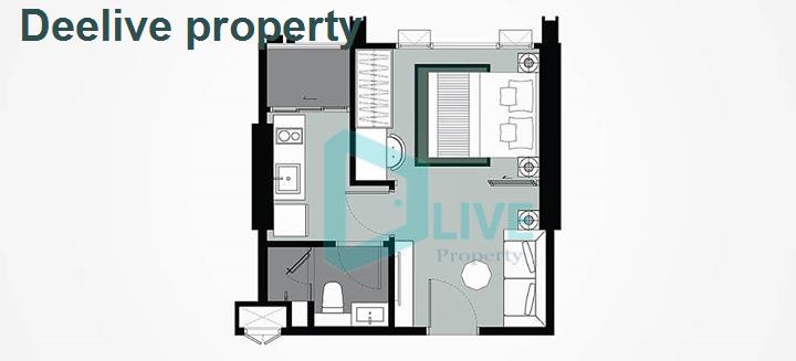 picture DL005980 Condo for rent, Whizdom Station Ratchada - Thapra  near BTS Talat Phlu, ready to move in, call urgently 0638692663 LineID @534wlwof - 8/8