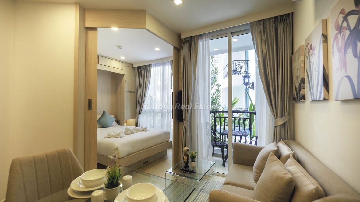 รูป 🛏️ 1 ห้องนอน - 🛁 1 ห้องน้ำ - 🏙️ Pool Views - 🇹🇭 ชื่อไทย - 🏢 Harmonia City Garden Pattaya - รหัส: HMN07 - รูปที่ 2/13