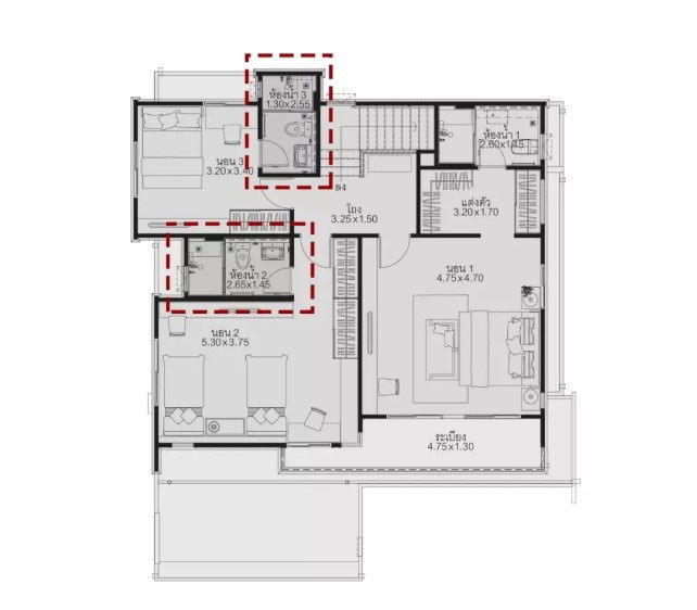 picture SF130 House for sale in Manthana On Nut-Wongwaen 5 Fully built-in, every nook and cranny!! - 24/25