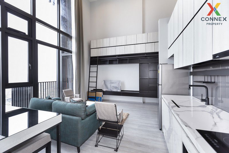 picture FOR RENT condo The line sukhumvit 101 , Duplex , nice view , high floor , BTS-Punnawithi , Bang Chak , Phra Khanong , Bangkok , CX-00573 ✅ Live chat with us ADD LINE @connexproperty ✅  - 4/12