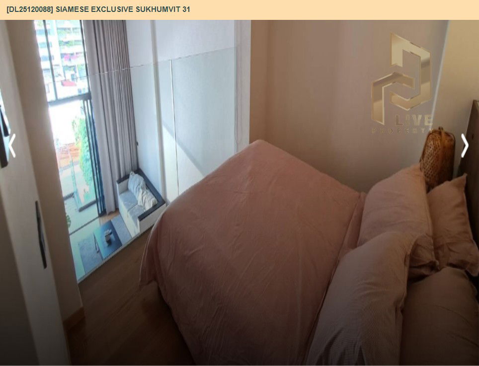 picture DL25120088 Condo for rent, Siamese Exclusive Sukhumvit 31 near BTS Phrom Phong, ready to move in, call urgently 0638692663 LineID @655ebbvc - 7/14