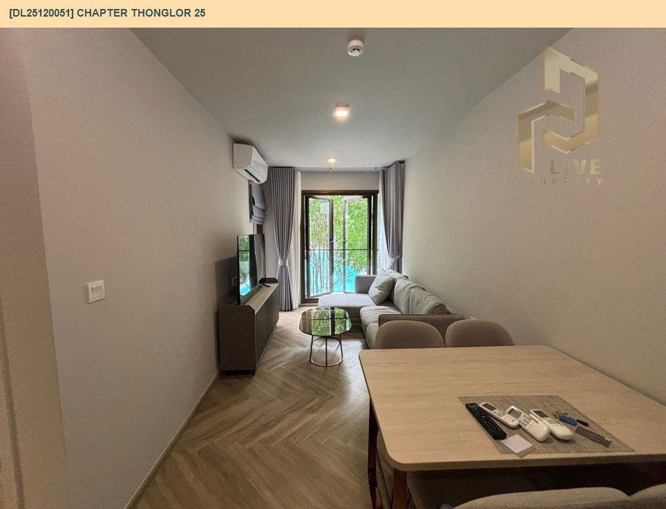 picture DL25120051 Condo for rent, Chapter Thonglor 25 near BTS Thong Lo, ready to move in, call urgently 0638692663 LineID @655ebbvc - 6/12