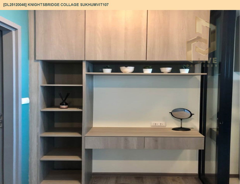 picture DL25120046 Condo for rent, KNIGHTSBRIDGE COLLAGE SUKHUMVIT107 near BTS Bearing, ready to move in, call urgently 0638692663 LineID @534wlwof - 5/7