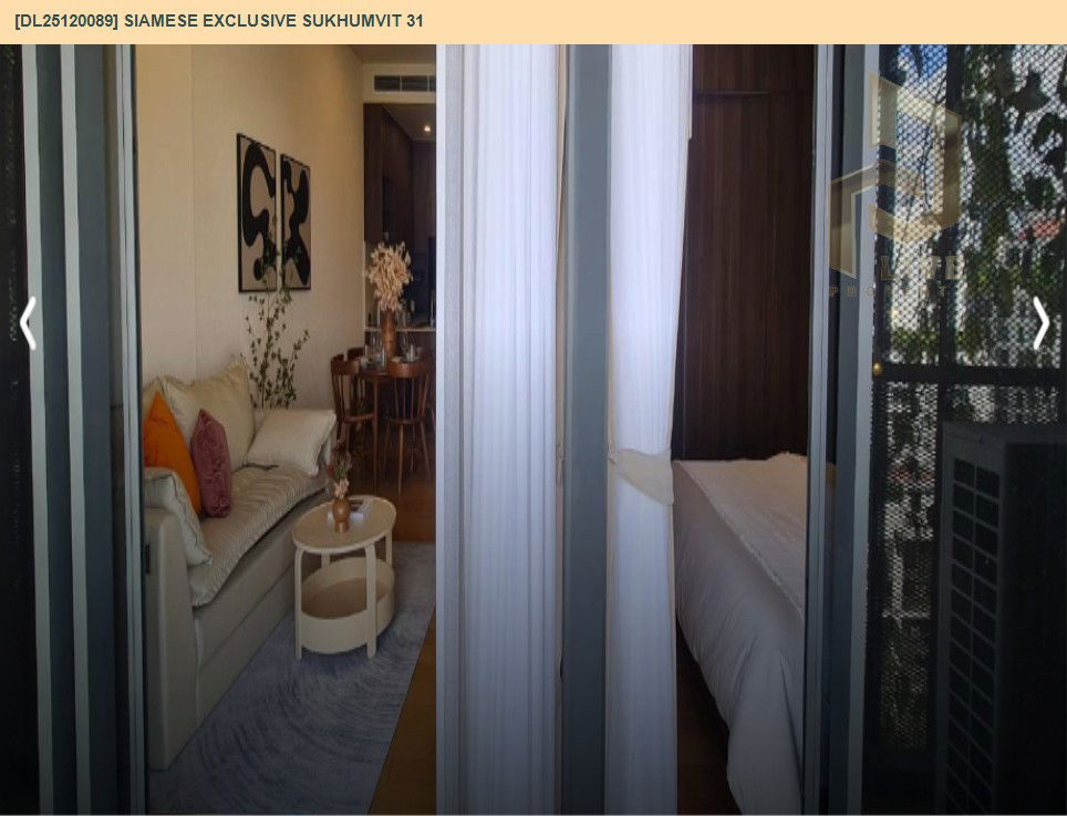 picture DL25120089 Condo for rent, Siamese Exclusive Sukhumvit 31 near BTS Phrom Phong, ready to move in, call urgently 0638692663 LineID @162cjixi - 9/13