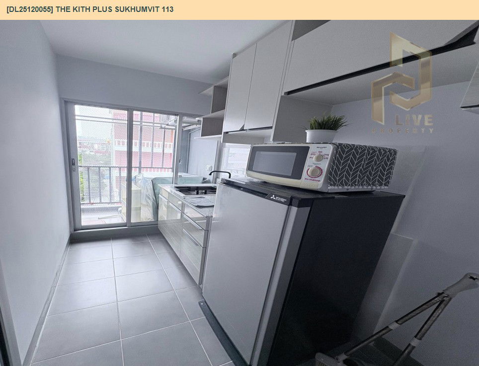 รูป DL25120055 ให้เช่าคอนโด เดอะ คิทท์ พลัส สุขุมวิท 113 (The Kith Plus Sukhumvit 113) ใกล้ BTS สำโรง พร้อมเข้าอยู่ โทรด่วน 0800343450 LineID @655ebbvc - รูปที่ 8/11