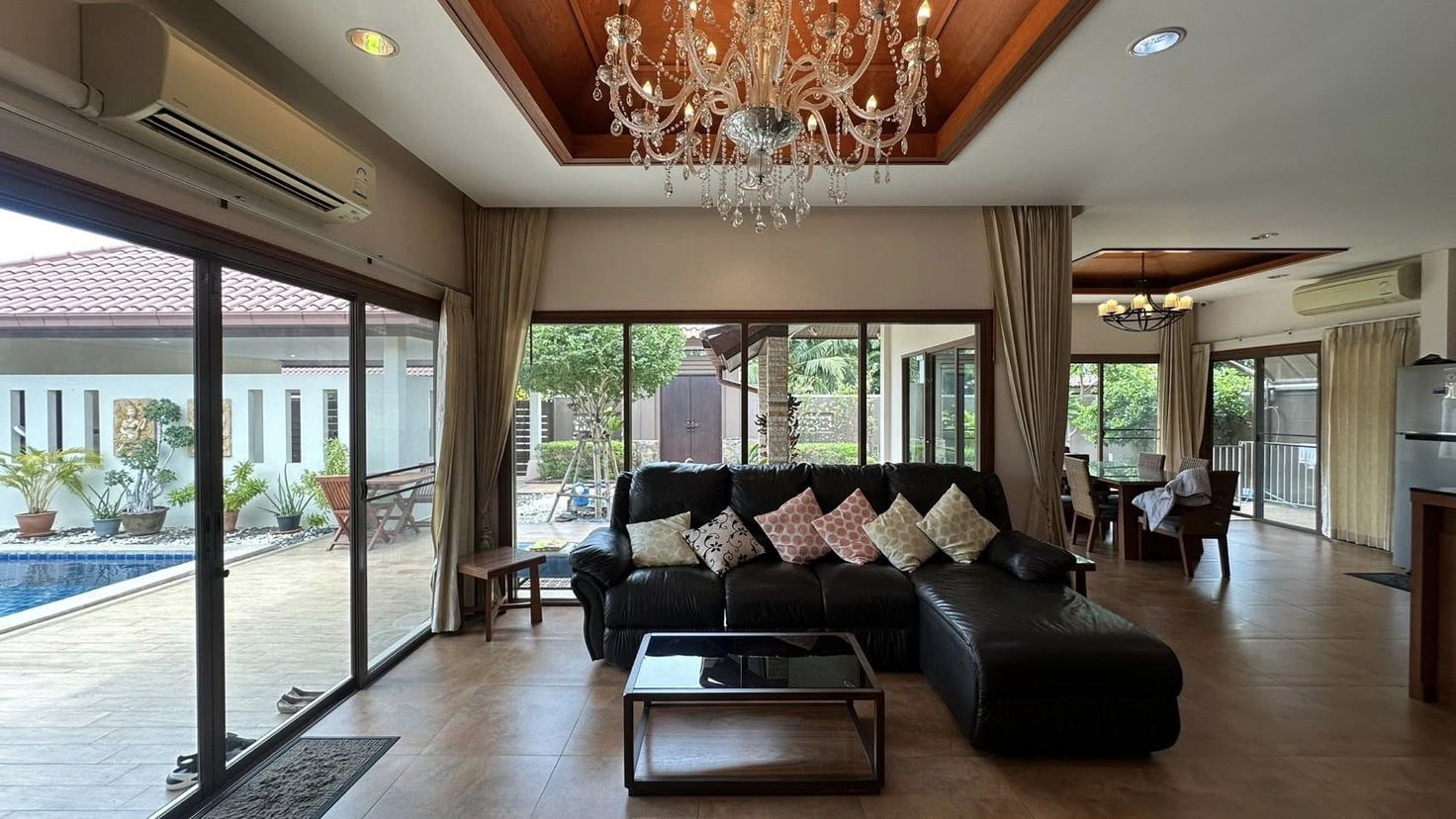 รูป ให้เช่าพูลวิลล่า 3 ห้องนอน 2 ห้องน้ำ กว้างขวาง ในห้วยใหญ่ - รูปที่ 4/9