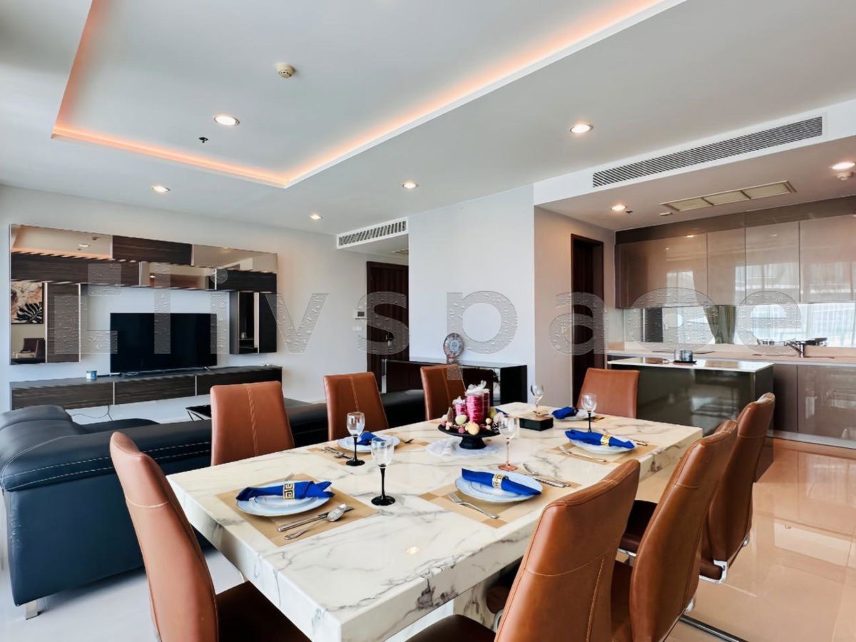รูป ▚ LD258ツ สำหรับเช่า Menam Residences (ริมแม่น้ำ) 3 ห้องนอน 160 ตร.ม.!! ⭐ ห้องสวยหรู มีห้องแม่บ้าน ราคาดี 120k  - รูปที่ 6/16