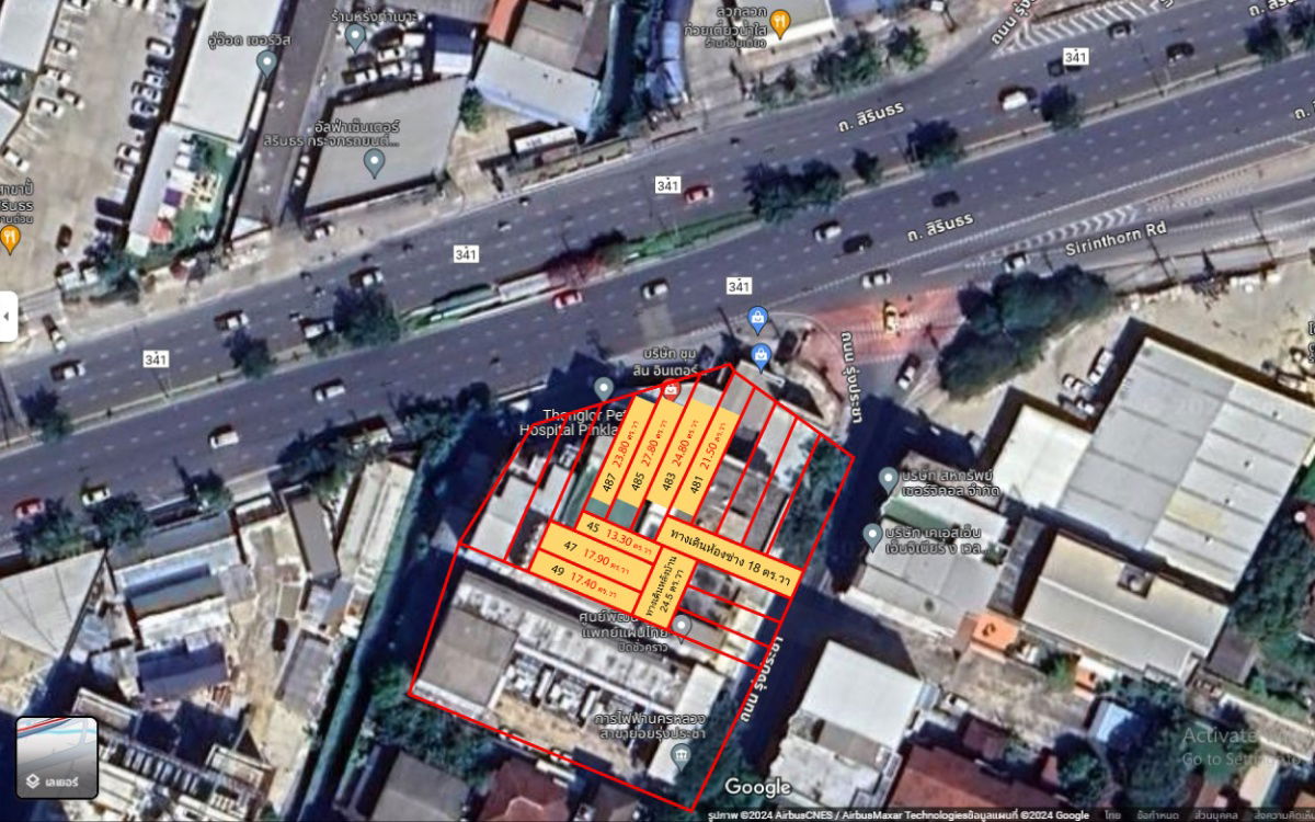 รูป อาคารพาณิชย์ 7 คูหา 5 ชั้น ปิ่นเกล้า ติดถนนใหญ่สิรินธร ตรงข้ามช่างชุ่ย พท. 189 ตรว พื้นที่ใช้สอย 2500 ตรม ที่จอดรถ 10 คัน++ - รูปที่ 21/21