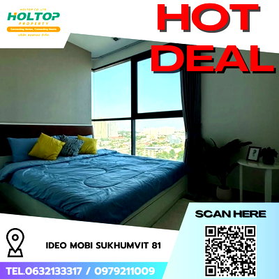 คอนโดให้เช่า : #R7991   🎉 031268 ให้เช่าคอนโด Ideo Mobi Sukhumvit 81