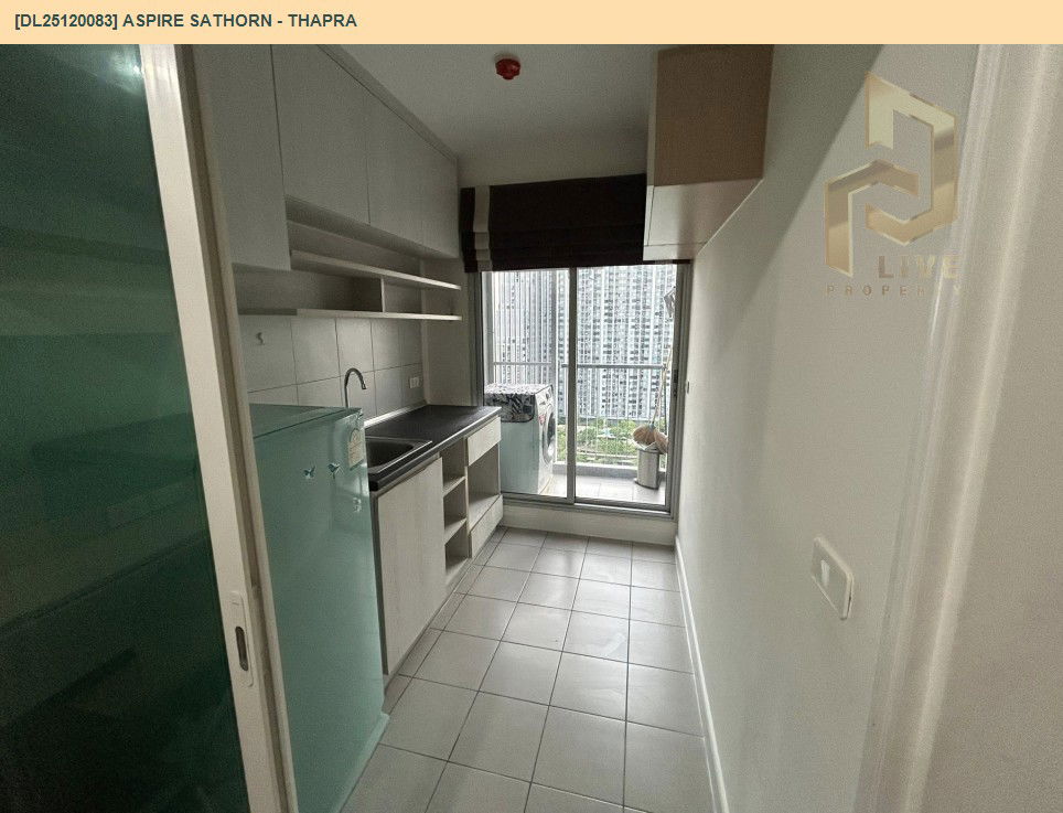 รูป DL25120083 ให้เช่าคอนโด แอสปาย สาทร - ท่าพระ (Aspire Sathorn - Thapra) ใกล้ BTS ตลาดพลู พร้อมเข้าอยู่ โทรด่วน 0614453194 LineID @162cjixi - รูปที่ 5/12