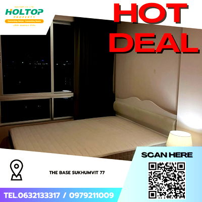 คอนโดให้เช่า : #Z3435💥 021268🔥ให้เช่าคอนโด THE BASE Sukhumvit 77