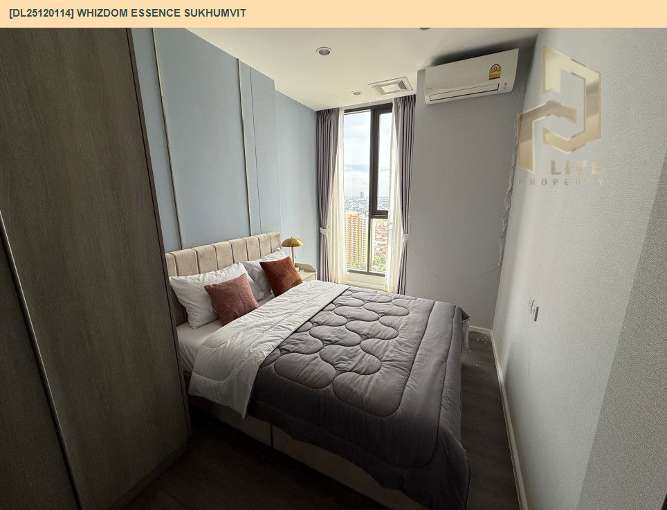 picture DL25120114 Condo for rent, Whizdom Essence Sukhumvit near BTS Punnawithi, ready to move in, call urgently 0638692663 LineID @534wlwof - 2/10