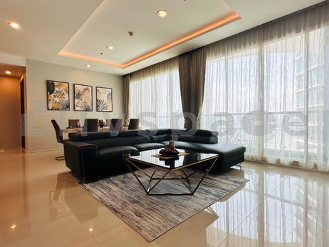 ▚ LD258ツ For Rent Menam Residences (Riverside) 3 Bed 160 Sqm!! ⭐ Luxurious Unit w/ Maid Room 120k 