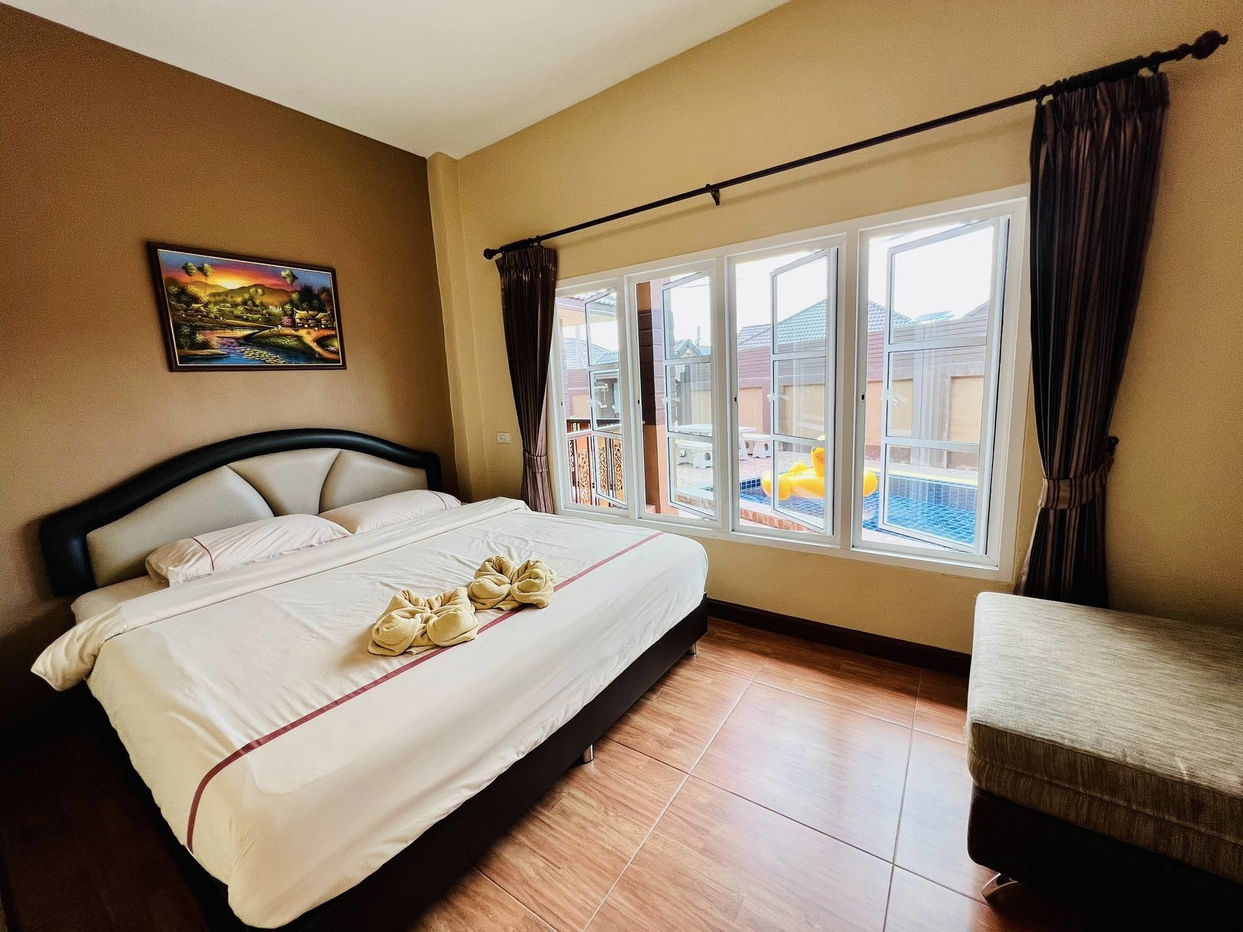 รูป วิลล่า 3 ห้องนอนให้เช่าในมาบประชัน พร้อมสระว่ายน้ำส่วนตัว - รูปที่ 5/6