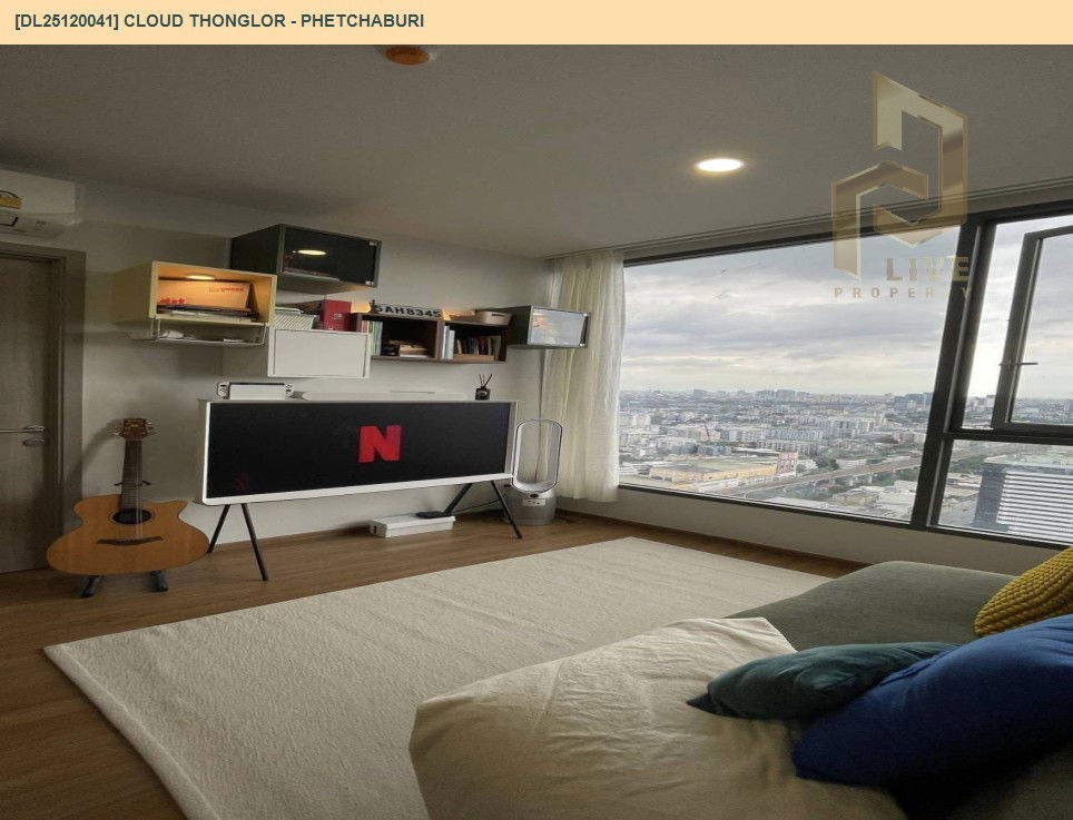 รูป DL25120041 ให้เช่าคอนโด คลาวด์ ทองหล่อ - เพชรบุรี (CLOUD Thonglor - Phetchaburi) ใกล้ MRT เพชรบุรี พร้อมเข้าอยู่ โทรด่วน 0653619502 LineID @534wlwof - รูปที่ 9/12