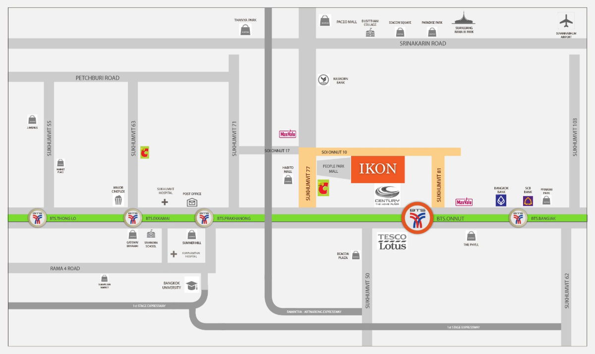 รูป ให้เช่า คอนโด ไอคอน สุขุมวิท 77  BTS อ่อนนุช BTS On Nut 1.2 กม. Shuttle van service - รูปที่ 6/8