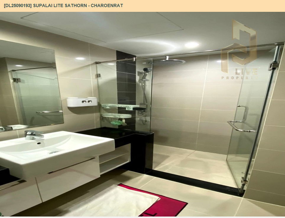 รูป DL25090193 ให้เช่าคอนโด ศุภาลัย ไลท์ สาทร - เจริญราษฎร์ (Supalai Lite Sathorn - Charoenrat) ใกล้ BTS สุรศักดิ์ พร้อมเข้าอยู่ โทรด่วน 0800343450 LineID @655ebbvc - รูปที่ 6/8