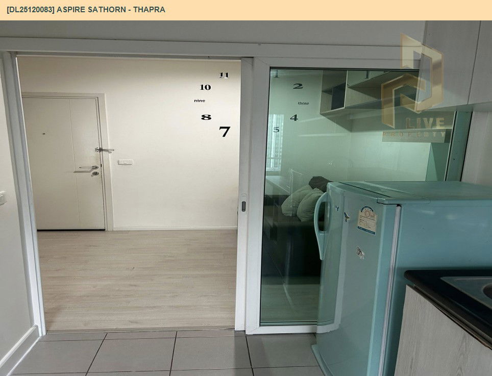 รูป DL25120083 ให้เช่าคอนโด แอสปาย สาทร - ท่าพระ (Aspire Sathorn - Thapra) ใกล้ BTS ตลาดพลู พร้อมเข้าอยู่ โทรด่วน 0614453194 LineID @162cjixi - รูปที่ 8/12