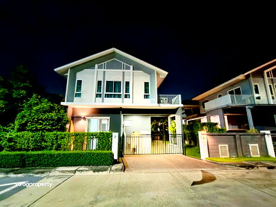 บ้านเดี่ยว กรุงเทพมหานคร : บ้านเดี่ยว สุวรรณภูมิ ร่มเกล้า มีนบุรี หมู่บ้านเพอร์เฟคพาร์ค เฟส5 ทำเลหลังมุม สไตล์บ้านสวน นัดหมายชมบ้าน 085-318-6868ย