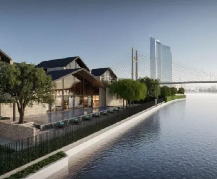 รูป 🔥Super luxury single house Noble Aqua riverfront Ratburana 🔥 - รูปที่ 2/10