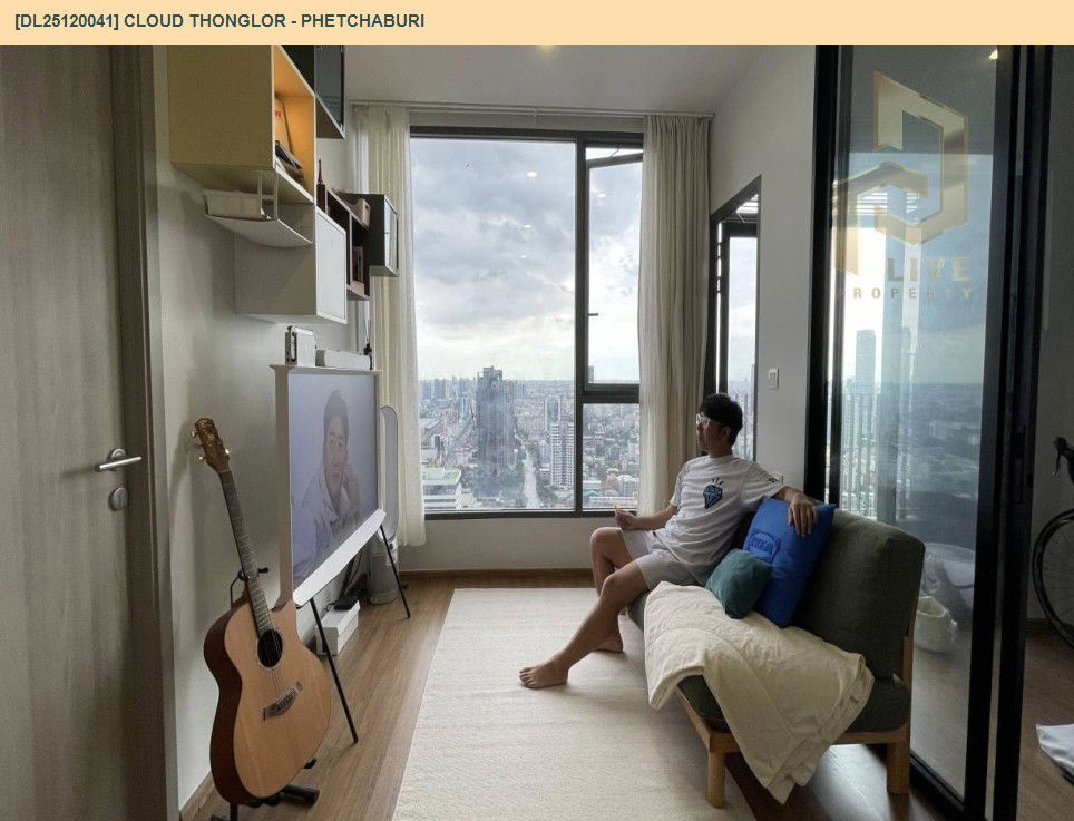 รูป DL25120041 ให้เช่าคอนโด คลาวด์ ทองหล่อ - เพชรบุรี (CLOUD Thonglor - Phetchaburi) ใกล้ MRT เพชรบุรี พร้อมเข้าอยู่ โทรด่วน 0653619502 LineID @534wlwof - รูปที่ 3/12