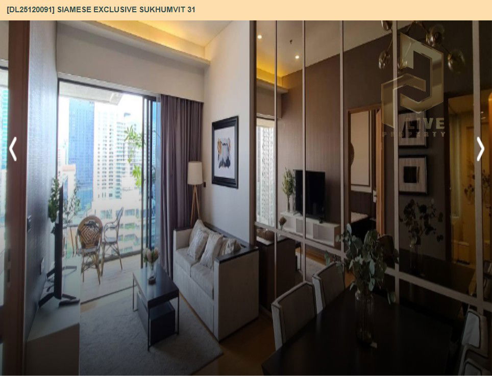 picture DL25120091 Condo for rent, Siamese Exclusive Sukhumvit 31 near BTS Phrom Phong, ready to move in, call urgently 0638692663 LineID @655ebbvc - 5/12