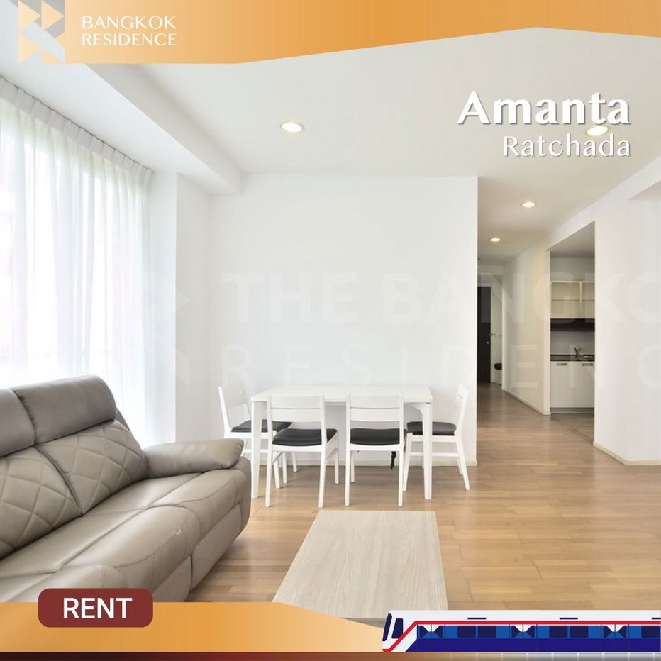 picture Special Corner Unit ✨ Amanta Ratchada, Great Vibes from Every Angle 💖 Near MRT Thailand Cultural Centre - 1/10