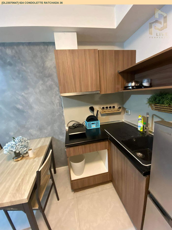 picture DL23070647 Condo for rent, 624 Condolette Ratchada 36 near MRT ลาดพร้าว, ready to move in, call urgently 0638692663 LineID @534wlwof - 3/8
