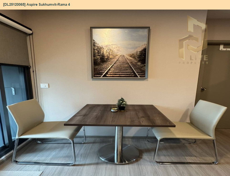 รูป DL25120065 ให้เช่าคอนโด แอสปาย สุขุมวิท-พระราม 4 (Aspire Sukhumvit-Rama 4) ใกล้ BTS พระโขนง พร้อมเข้าอยู่ โทรด่วน 0800343450 LineID @655ebbvc - รูปที่ 10/12