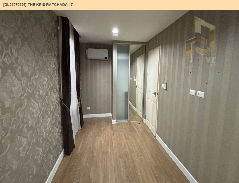 รูป DL25070559 ให้เช่าคอนโด เดอะ คริส รัชดา 17 (The Kris Ratchada 17) ใกล้ MRT สุทธิสาร พร้อมเข้าอยู่ โทรด่วน 0653619502 LineID @534wlwof - รูปที่ 3/9