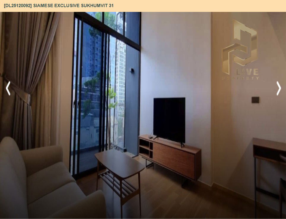 รูป DL25120092 ให้เช่าคอนโด ไซมิส เอ็กซ์คลูซีฟ สุขุมวิท 31 (Siamese Exclusive Sukhumvit 31) ใกล้ BTS พร้อมพงษ์ พร้อมเข้าอยู่ โทรด่วน 0653619502 LineID @534wlwof - รูปที่ 7/12