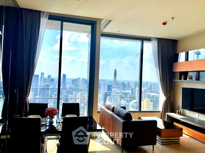 Condos for rent : High-Floor 2-BR 73 Sqm Condo The Esse Asoke near MRT Sukhumvit (ID 1447447)