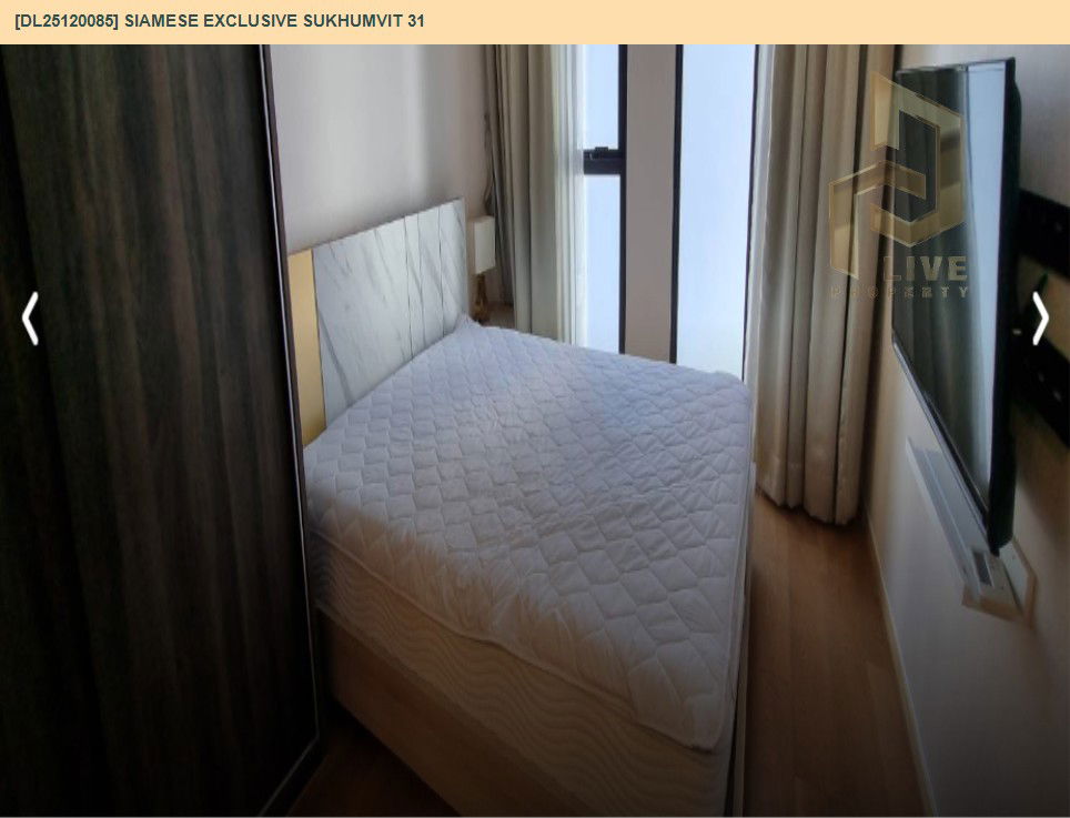 รูป DL25120085 ให้เช่าคอนโด ไซมิส เอ็กซ์คลูซีฟ สุขุมวิท 31 (Siamese Exclusive Sukhumvit 31) ใกล้ BTS พร้อมพงษ์ พร้อมเข้าอยู่ โทรด่วน 0614453194 LineID @162cjixi - รูปที่ 3/15