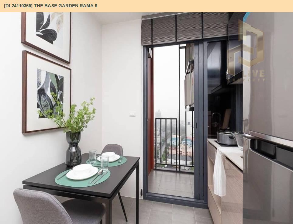 picture DL24110365 Condo for rent, The Base Garden Rama 9  near สายสีส้ม, ready to move in, call urgently 0638692663 LineID @534wlwof - 5/7