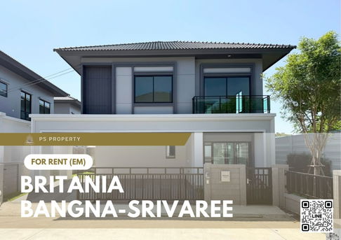 บ้านเดี่ยวให้เช่า ✨ Britania Bangna-Srivaree ✨ 4 ห้องนอน 4 ห้องน้ำ ทำเลพิเศษ บ้านหัวมุม ตกแต่งพร้อมอยู่